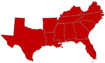 southern regional map